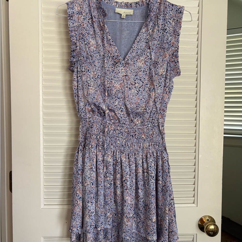 Printed Sleeveless Mini Dress